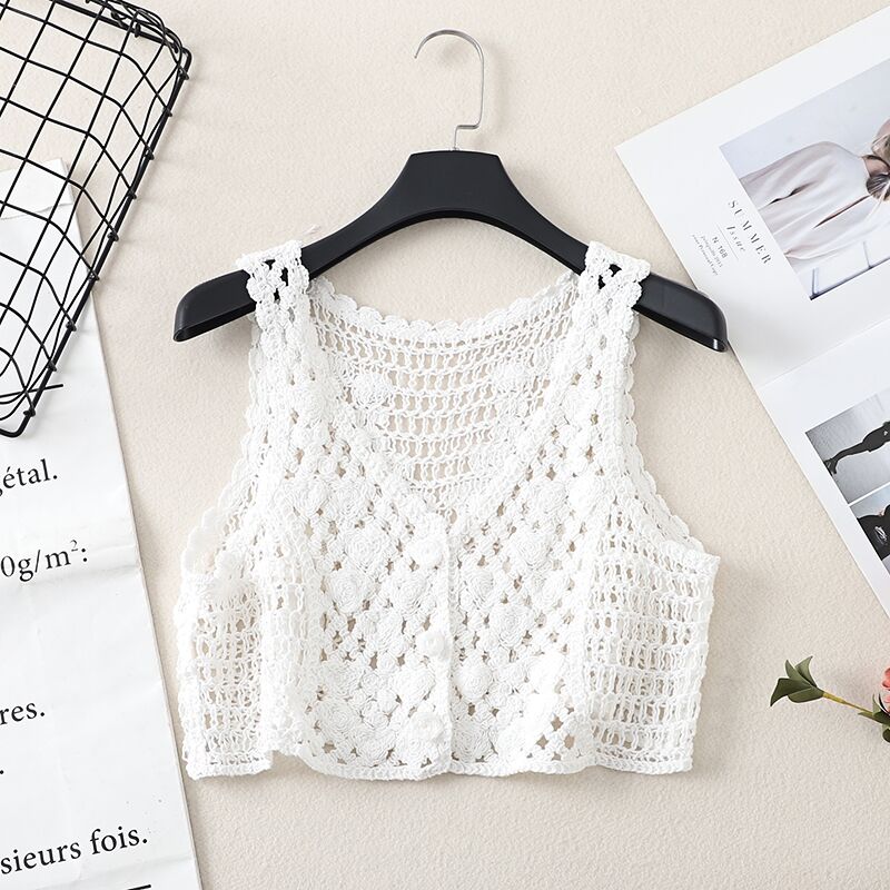 Lavinia Crochet Crop Tops