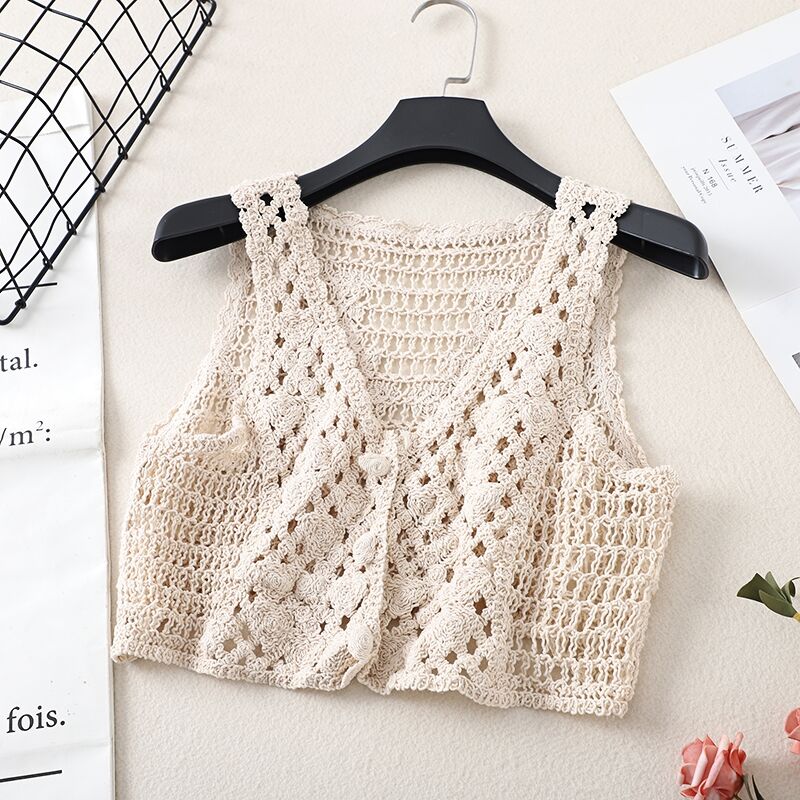 Lavinia Crochet Crop Tops