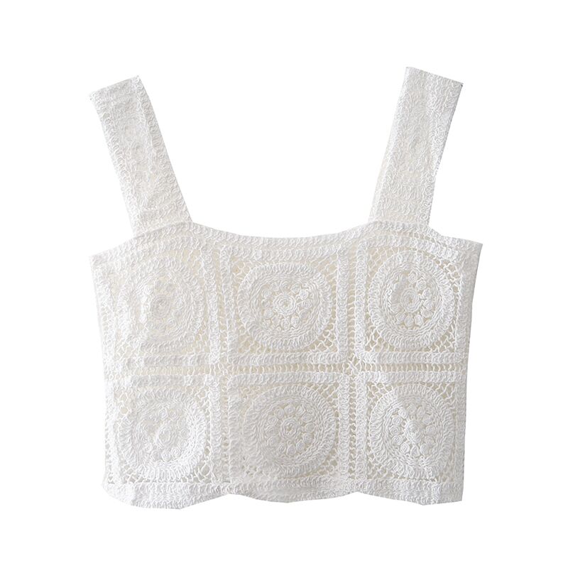 Lavinia Crochet Crop Tops