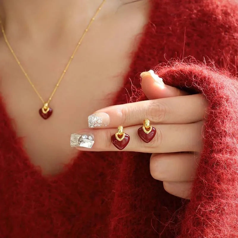 Blancanieves Necklace Earrings Set