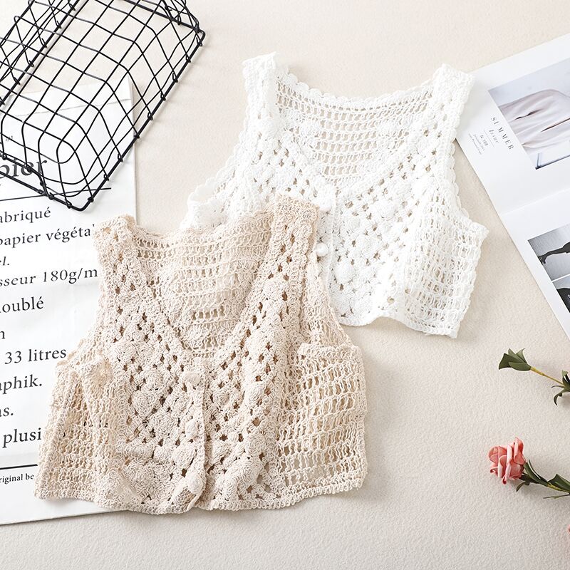 Lavinia Crochet Crop Tops