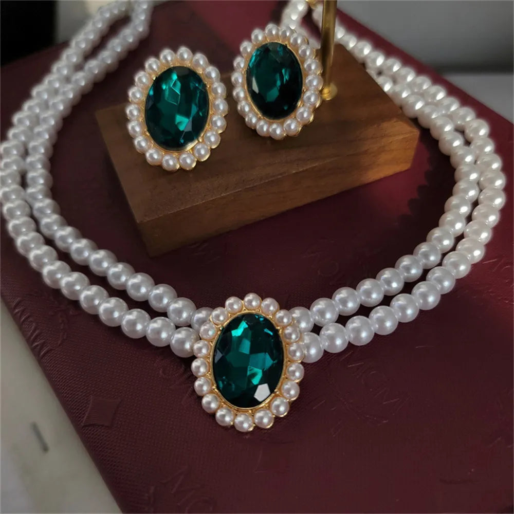 Esmeralda Earrings / Necklace